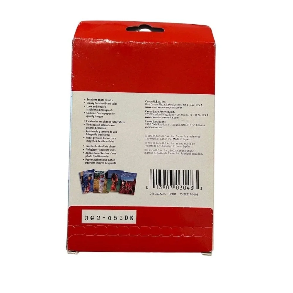 Canon Photo Paper‎ Plus Glossy 120 Sheets Premium Quality Glossy Finish